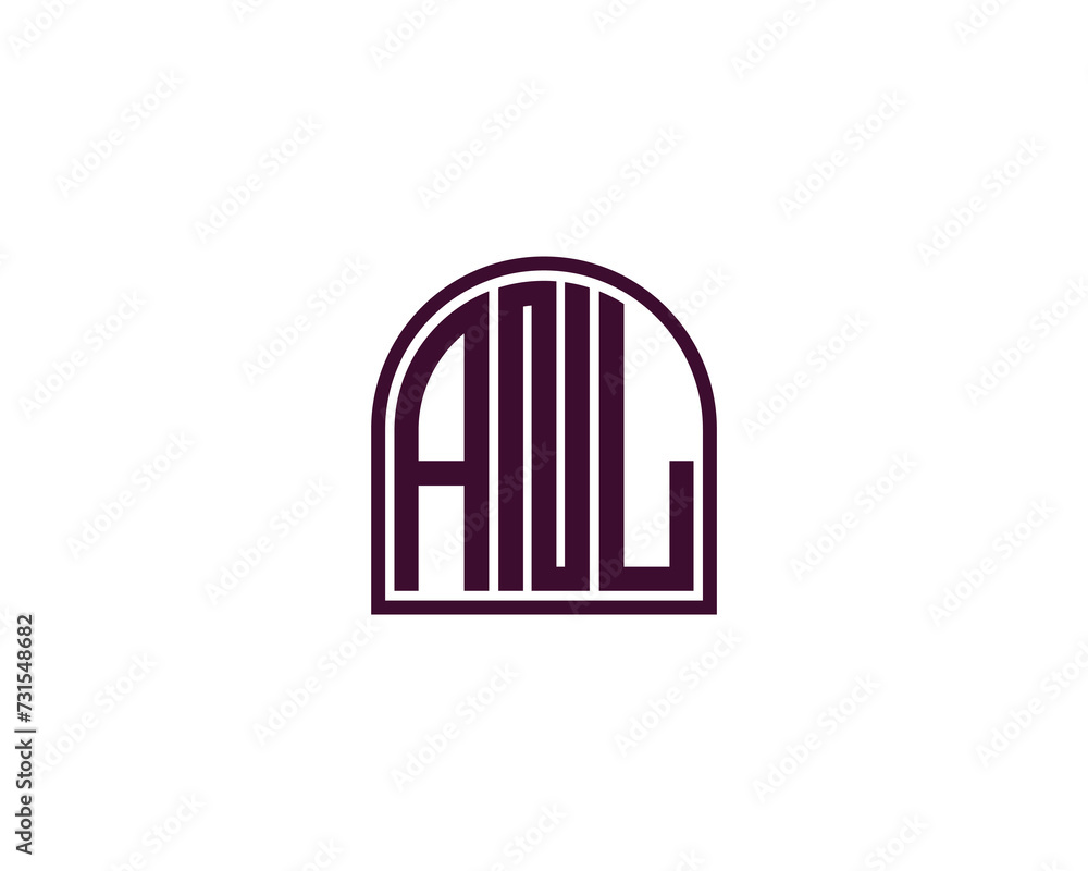 ANL Logo design vector template
