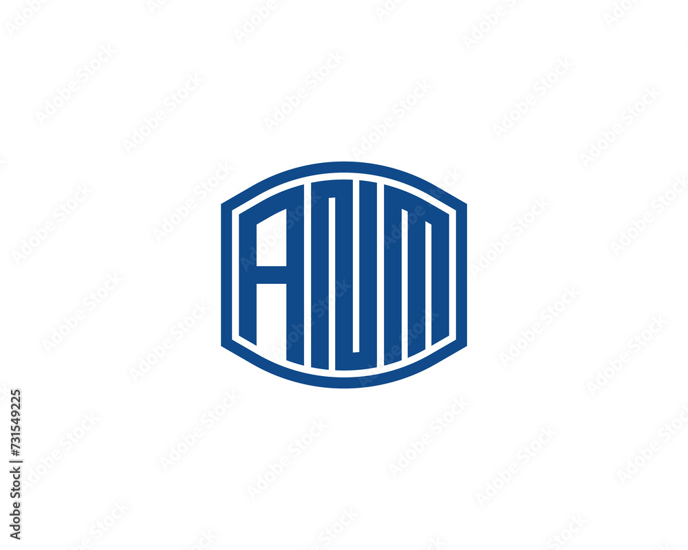 ANM logo design vector template ANM logo design vector template