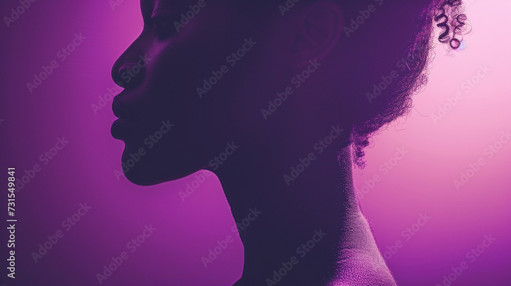 silhouette of a black woman silhouette of a black woman