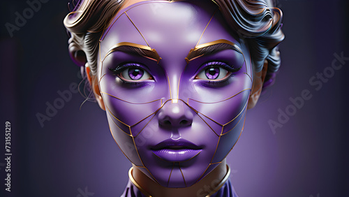 Diverse and Beautiful Masks  The Varied Faces of Elegant Women. Generative AI  