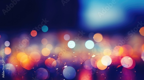 Abstract bokeh lights background. Generative AI.