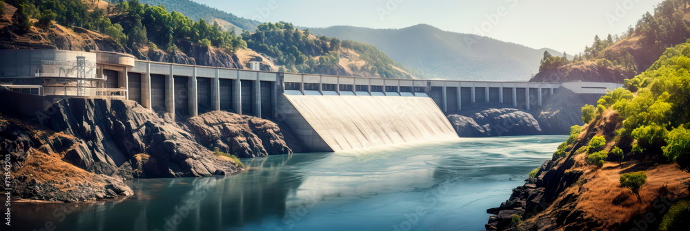 Construction of small hydroelectric power stations on mountain rivers. Generative AI