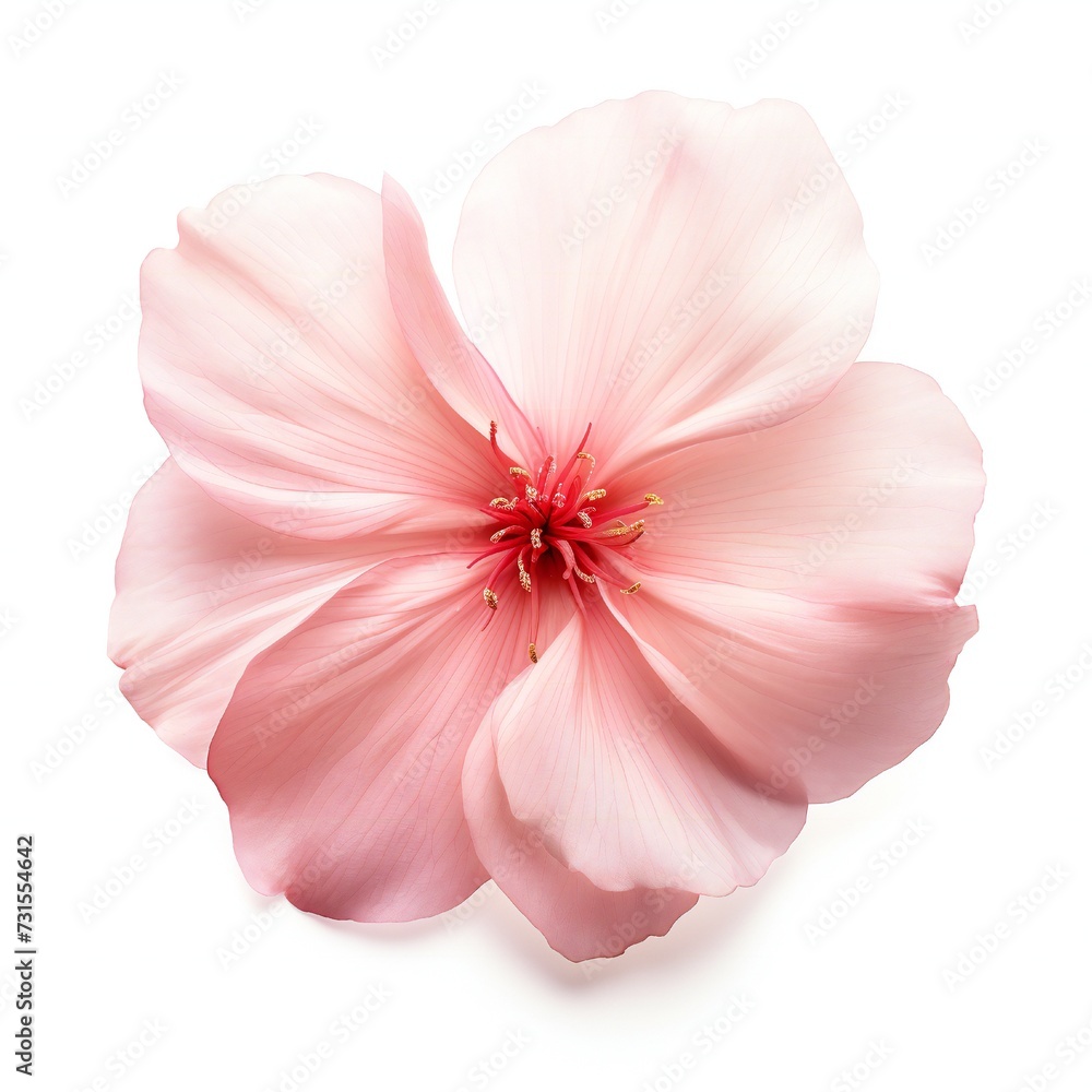 Sakura petal isolated on white background Generative Ai