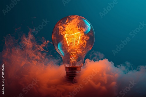 Explore the creative depths of the human brain as it ignites with innovative business ideas, symbolized by a glowing light bulb in this conceptual image.