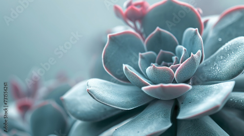 Wallpaper Mural wallpaper of minimalistic macro of a part of a succulents with background, fineart  Torontodigital.ca