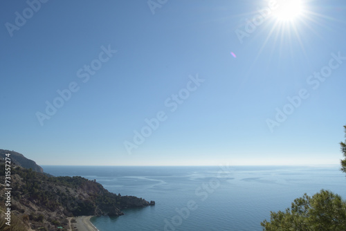 Watchtower of La Caleta or El Cañuelo, Nerja, Spain