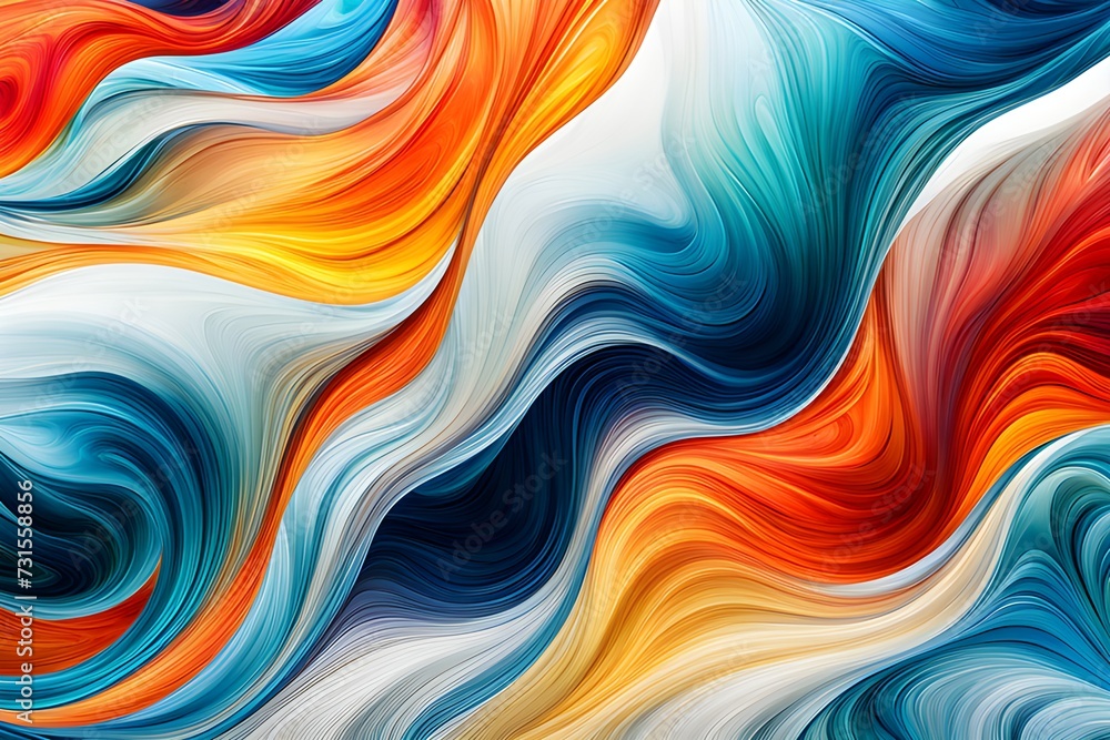 abstract waves colorful background 