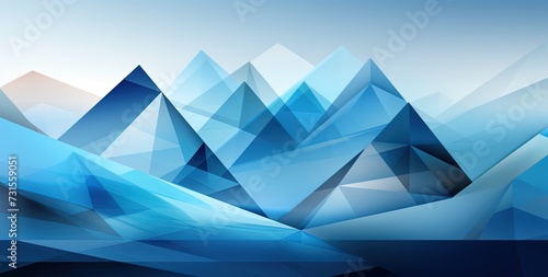 Abstract geometric background of triangular polygons. Created with Ai