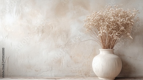 Minimalist scenes with dried botanicals, exuding understated beauty and calmness