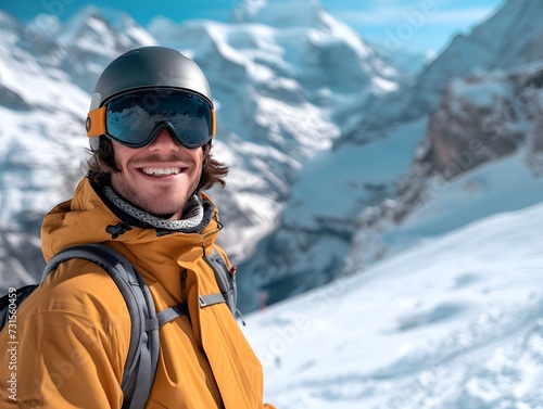 Snowboarder Smiling
