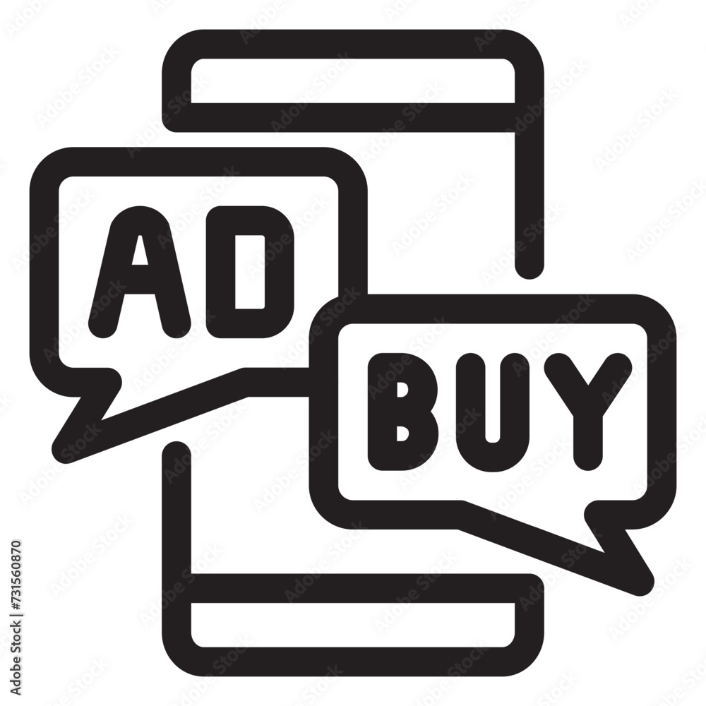 Marketing icon - line style Marketing icon - line style