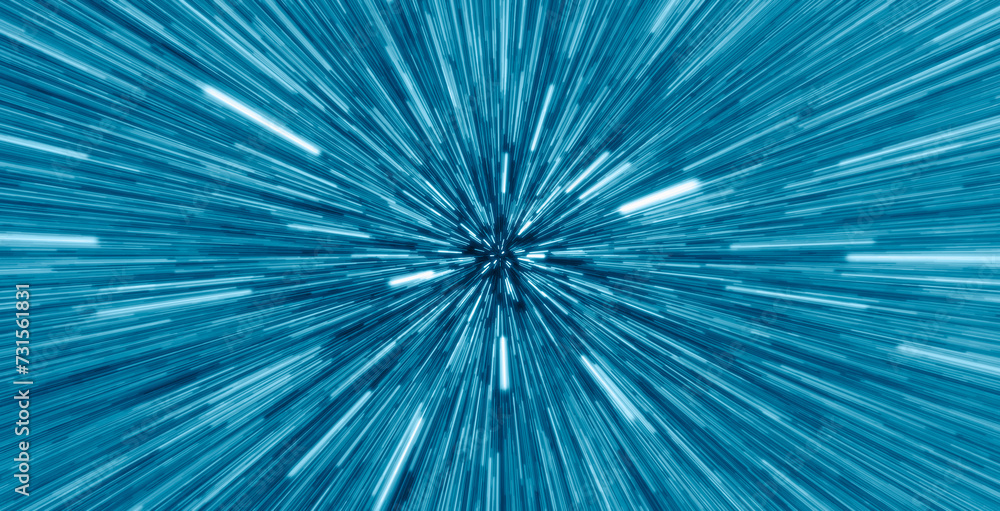 Abstract flight in space hyper jump illustration Abstract flight in space hyper jump illustration