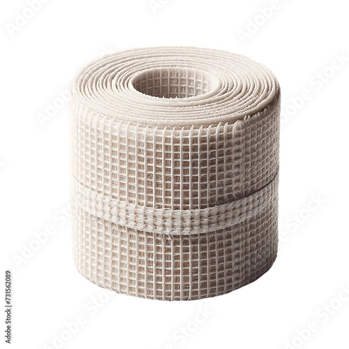 Elastic bandage. White medical elastic bandage