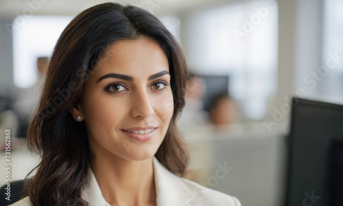 Portrait of a arab businesswoman in the office © Arsen H