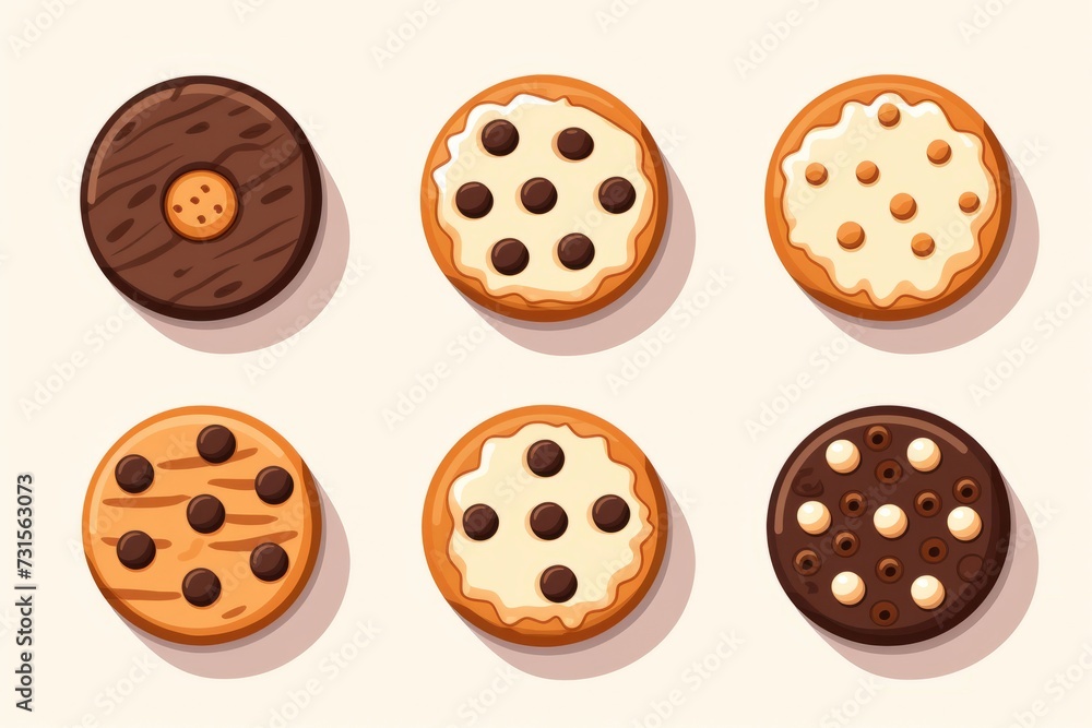 Obraz premium Assorted Cookies With Various Toppings