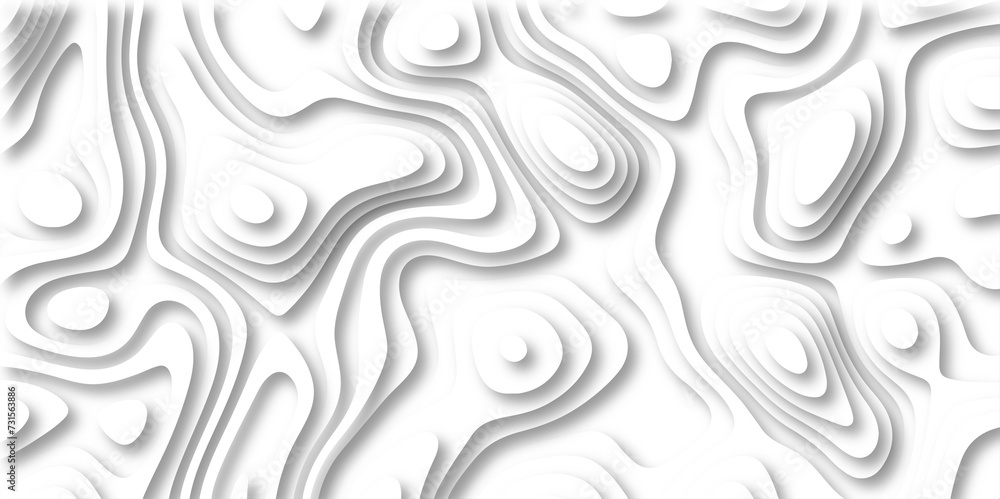3D Papercut Stylized White topographic contour scheme and terrain. Topography grid map. Contour map background. Geographic line mountain relief. Abstract lines or wavy backdrop background. 3D Papercut Stylized White topographic contour scheme and terrain. Topography grid map. Contour map background. Geographic line mountain relief. Abstract lines or wavy backdrop background.