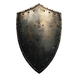 Shield, isolated object, transparent background.