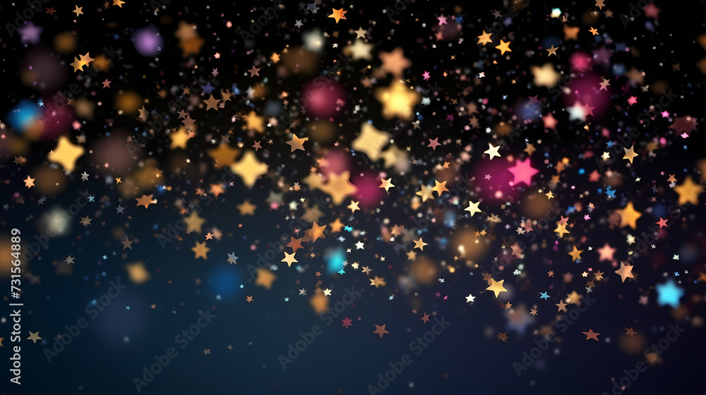 Sparkling confetti on background Sparkling confetti on background