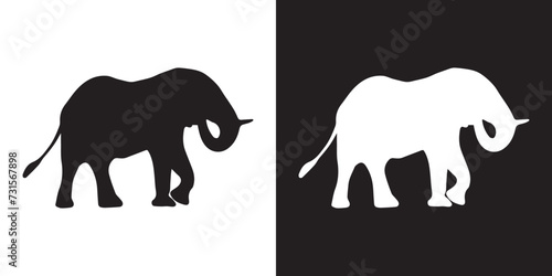 elephant silhouette vector