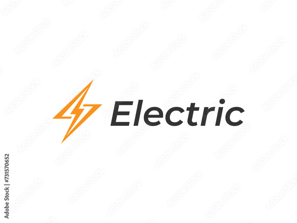 electric logo vector illustration. lightning energy logo template electric logo vector illustration. lightning energy logo template