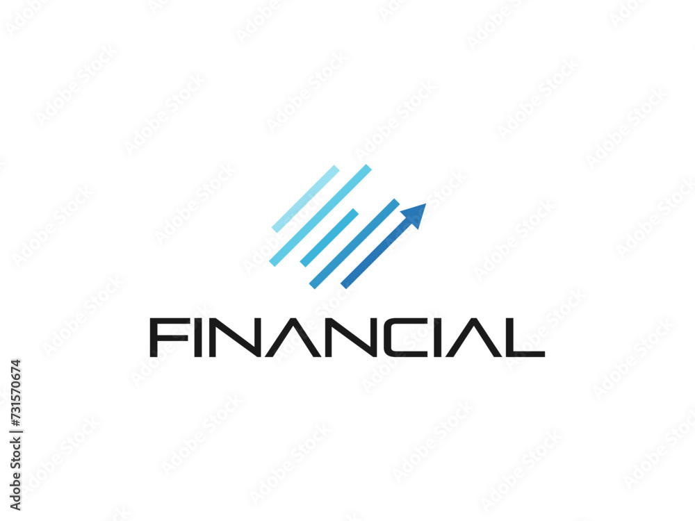 financial logo vector illustration. finance invest logo template financial logo vector illustration. finance invest logo template