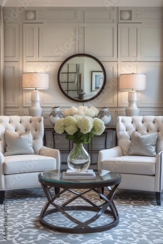 Mirrored patterns and symmetrical arrangements create a sense of harmony and ...