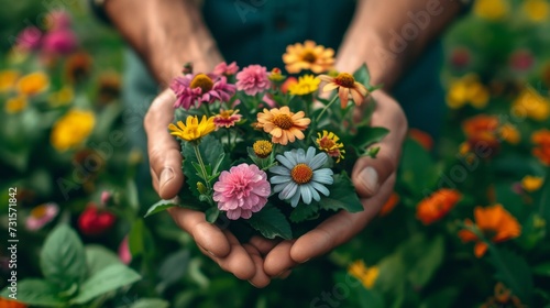 In the gardener's hands, chaos transforms into ordered beauty