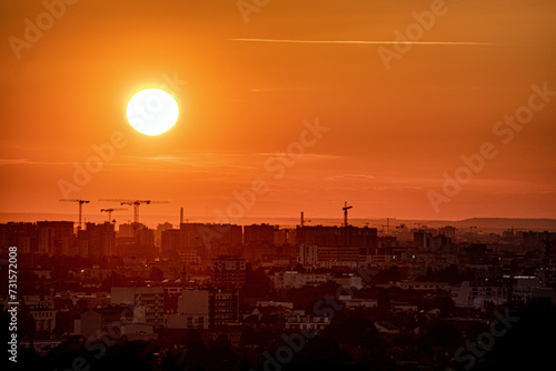 Sunset Seine saint Denis
