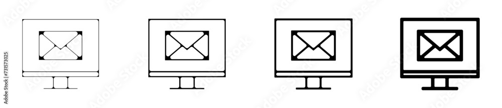 Icones symbole logo email ordinateur courrier Icones symbole logo email ordinateur courrier
