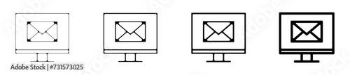 Icones symbole logo email ordinateur courrier
