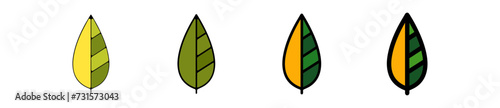 Icones symbole logo feuille arbre culture nature couleur