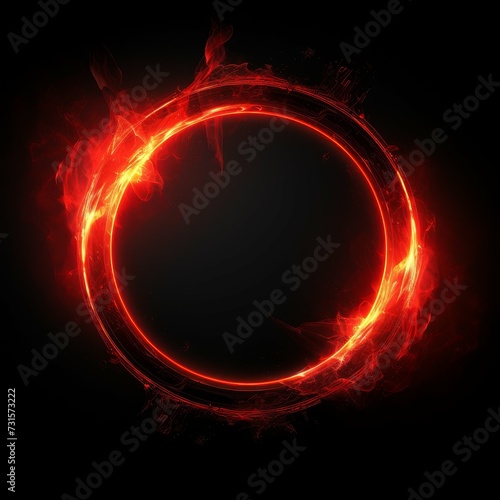 Light effect red circle shape, 4k, black background Job ID: 899a8713-7299-4c3e-977a-90bfd8ebb766