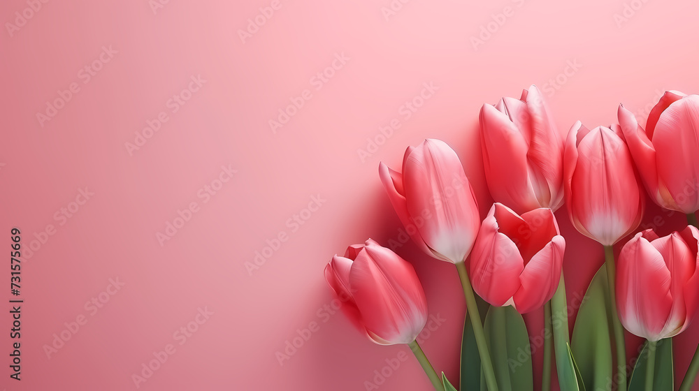 Women's Day, Valentine's Day, Mother's Day background concept, empty floral background with copy space Women's Day, Valentine's Day, Mother's Day background concept, empty floral background with copy space
