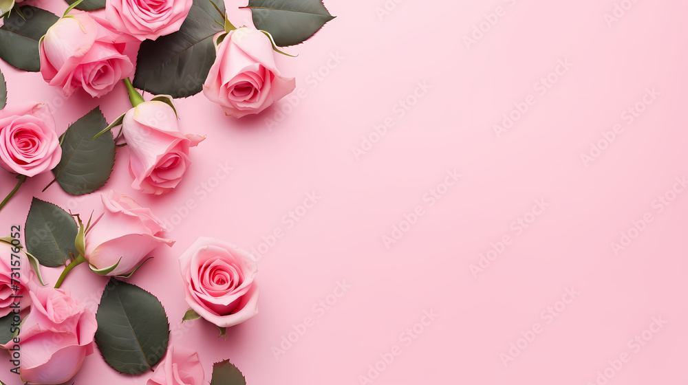 Women's Day, Valentine's Day, Mother's Day background concept, empty floral background with copy space Women's Day, Valentine's Day, Mother's Day background concept, empty floral background with copy space