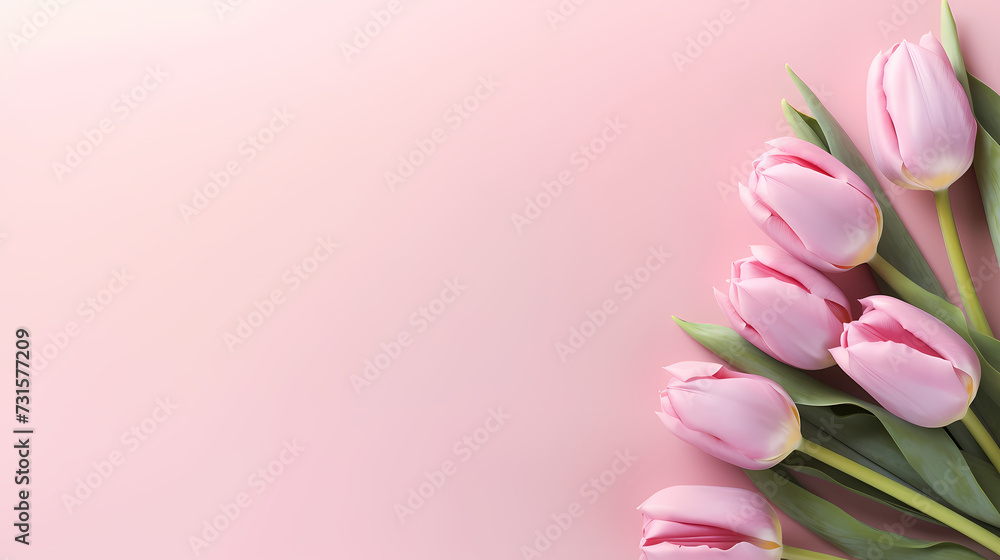 Women's Day, Valentine's Day, Mother's Day background concept, empty floral background with copy space Women's Day, Valentine's Day, Mother's Day background concept, empty floral background with copy space