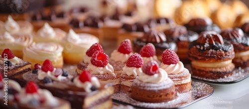 Wallpaper Mural The table is filled with a variety of desserts, including baked goods, sweet dishes, and fruit-based treats. Torontodigital.ca