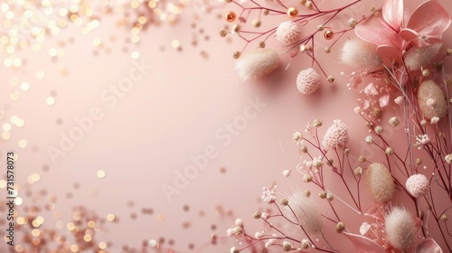 Minimalist background adorned with subtle birthday accents, emanating underst...