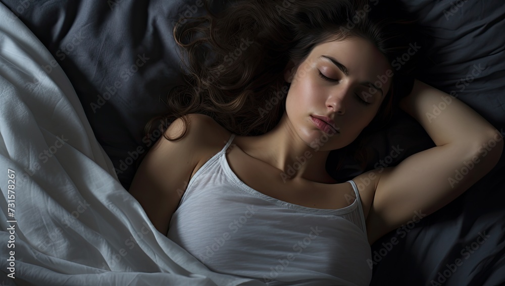 the woman fell asleep comfortably the woman fell asleep comfortably