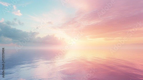 Soft pastel gradients blend seamlessly, evoking a sense of gentle romance © olegganko