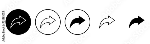 Share icon set. Sharing vector icon