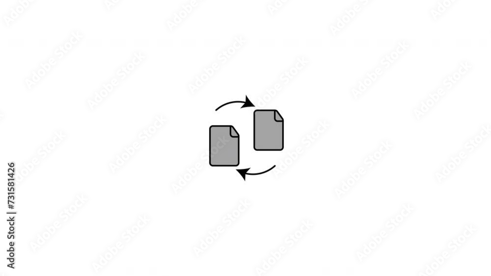 a computer screen with a file icon and arrows a computer screen with a file icon and arrows
