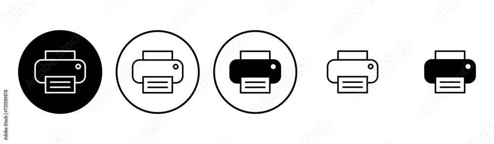 Print icon set. printer icon vector. Print icon set. printer icon vector.