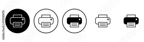 Print icon set. printer icon vector.