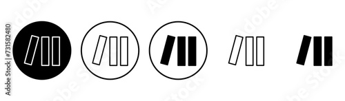 Library icon set. education icon vector
