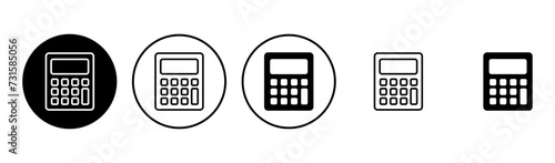 Calculator icon set. Accounting calculator icon. calculator vector