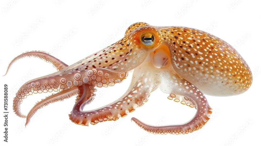 Fototapeta premium octopus isolated on white background