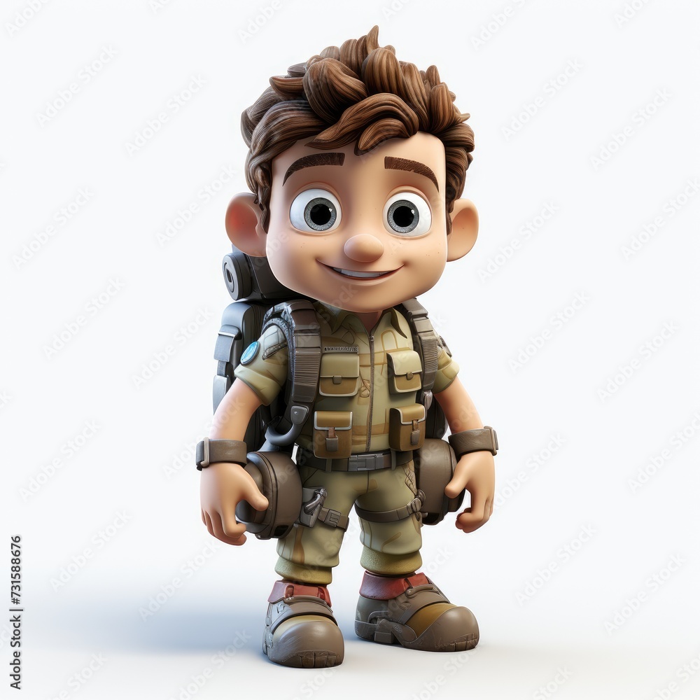 Cartoon Soldier Design in Three Dimensions Cartoon Soldier Design in Three Dimensions