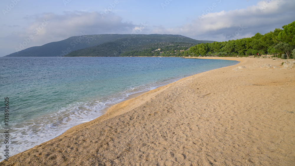 The beach of Cres on a sunny day The beach of Cres on a sunny day