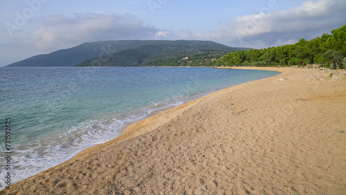 The beach of Cres on a sunny day