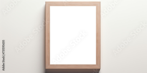In this close-up mockup, a wood frame with a clear background is displayed, providing a versatile option for showcasing your artwork or design in various contexts.